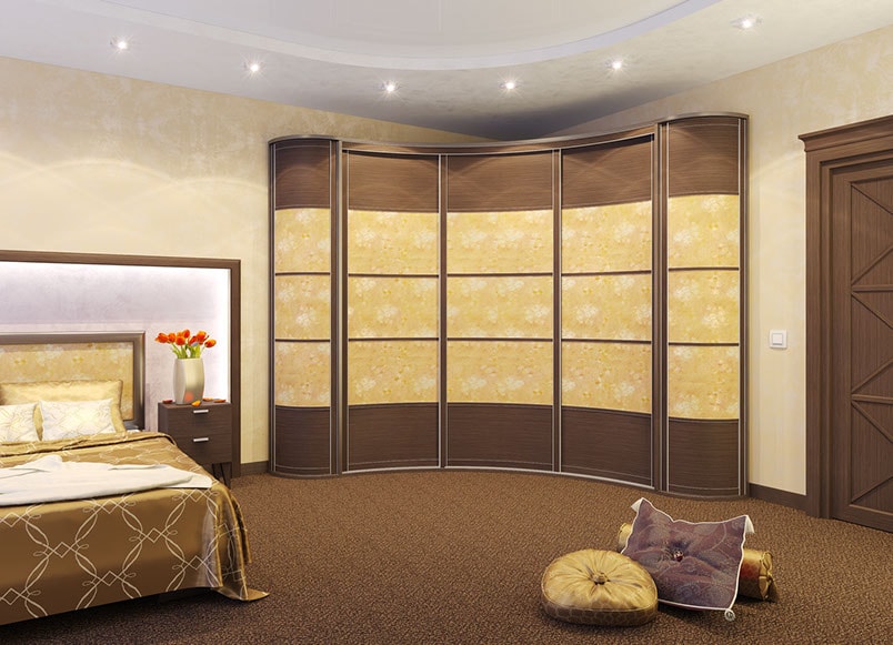 Шкаф радиусный 